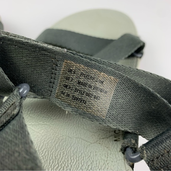 Fitflop Grey Surfa Cross Ankle Heel Strap Sandals 7 - Picture 13 of 13